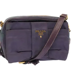Trendy Inspired Prada Shoulder Bag Nylon Purple Auth Bs13702