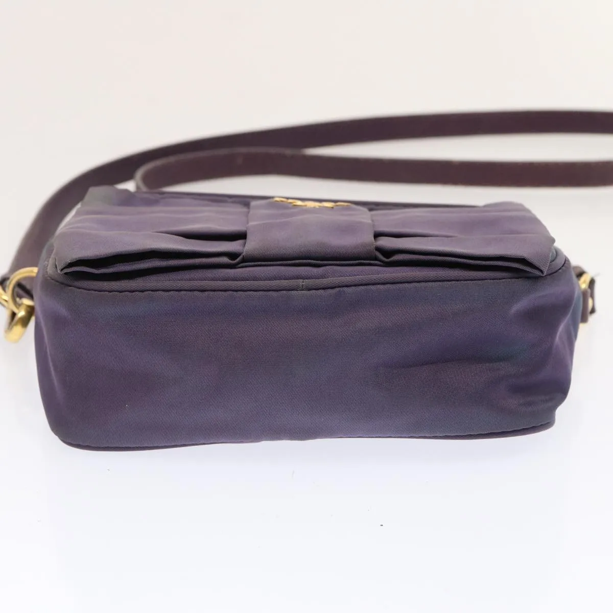 Trendy Inspired Prada Shoulder Bag Nylon Purple Auth Bs13702