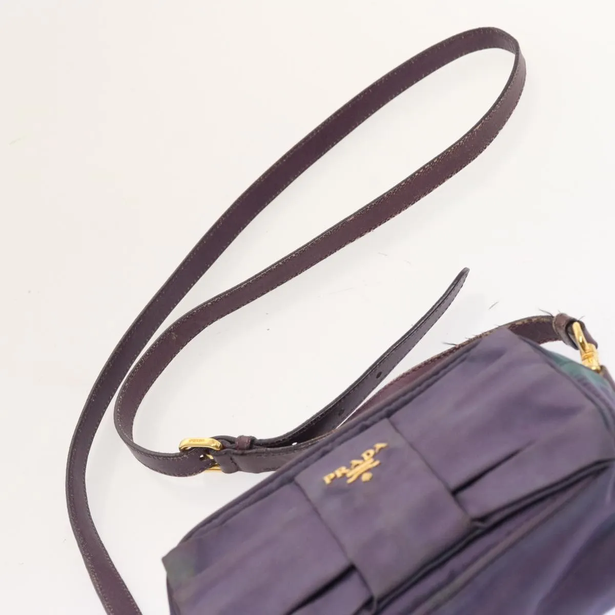 Trendy Inspired Prada Shoulder Bag Nylon Purple Auth Bs13702