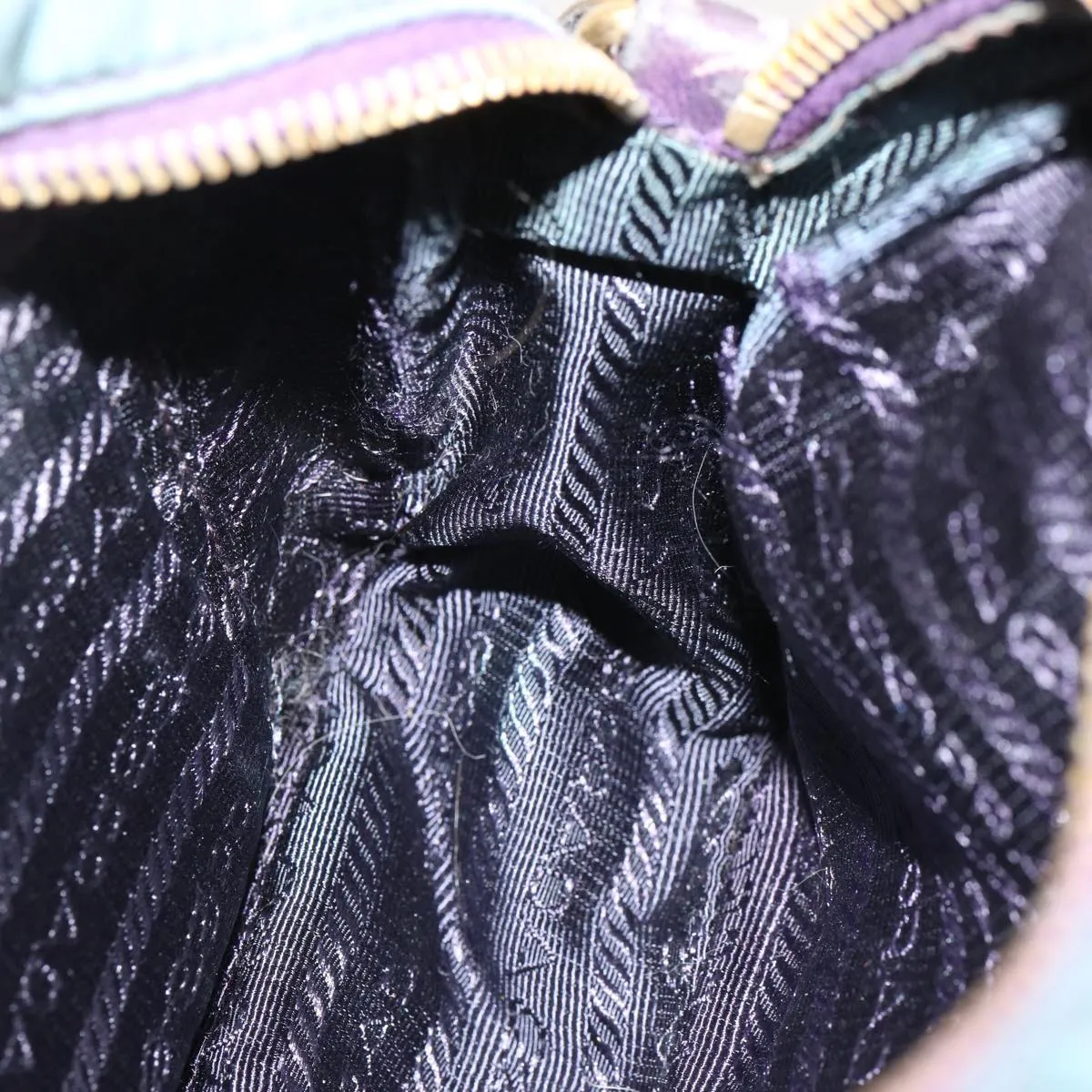 Trendy Inspired Prada Shoulder Bag Nylon Purple Auth Bs13702