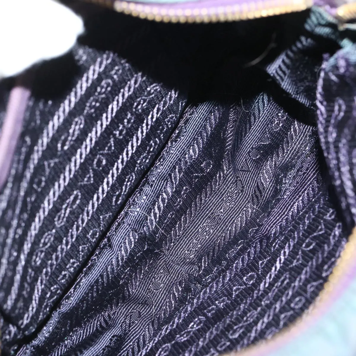 Trendy Inspired Prada Shoulder Bag Nylon Purple Auth Bs13702