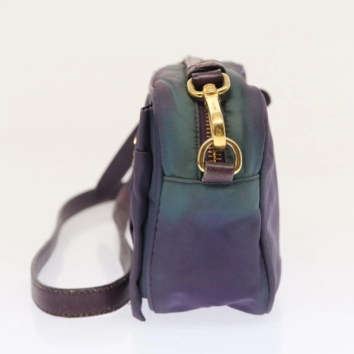 Trendy Inspired Prada Shoulder Bag Nylon Purple Auth Bs13702