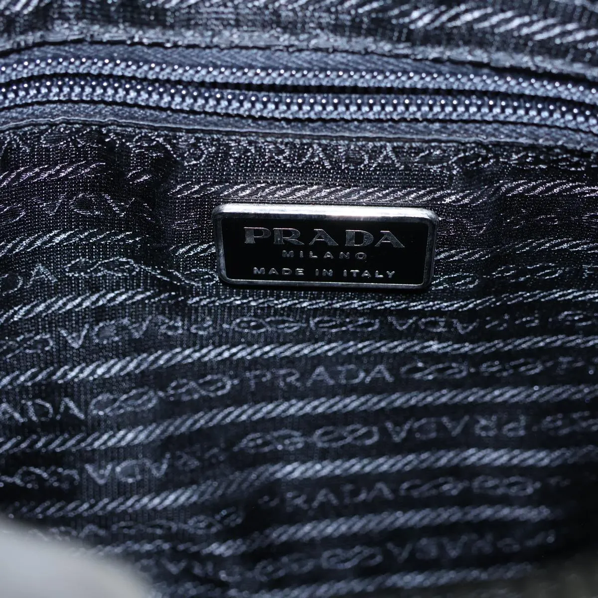 Trendy Inspired Prada Shoulder Bag Wool Gray Auth 72599