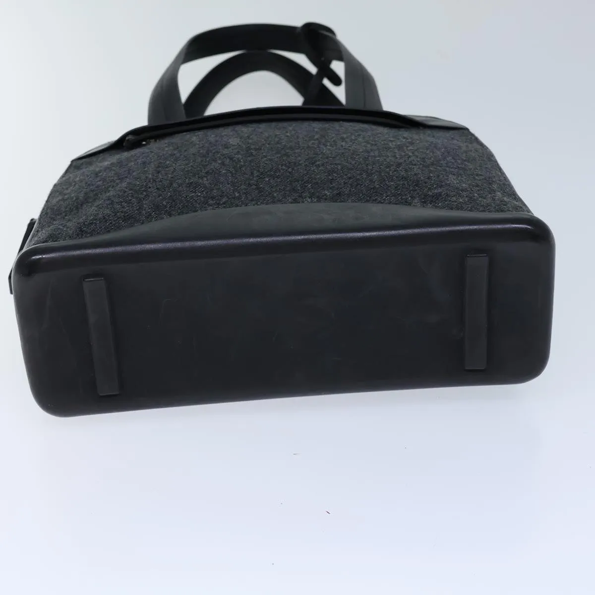 Trendy Inspired Prada Shoulder Bag Wool Gray Auth 72599