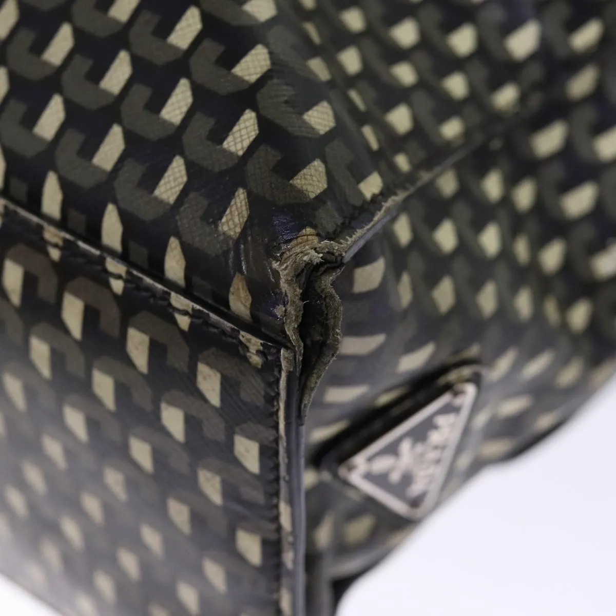 Trendy Inspired Prada Tote Bag Safiano Leather 2way Black Auth 75371