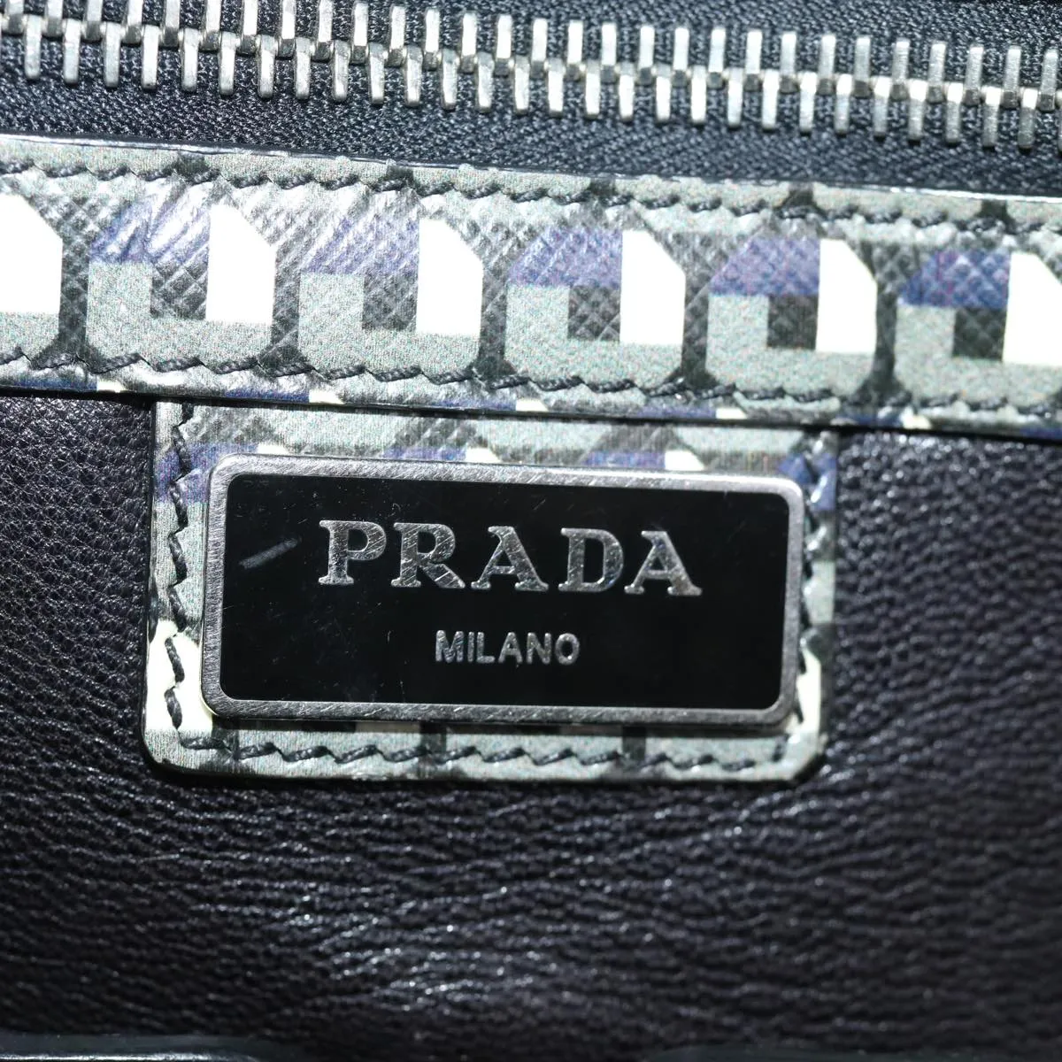 Trendy Inspired Prada Tote Bag Safiano Leather 2way Black Auth 75371