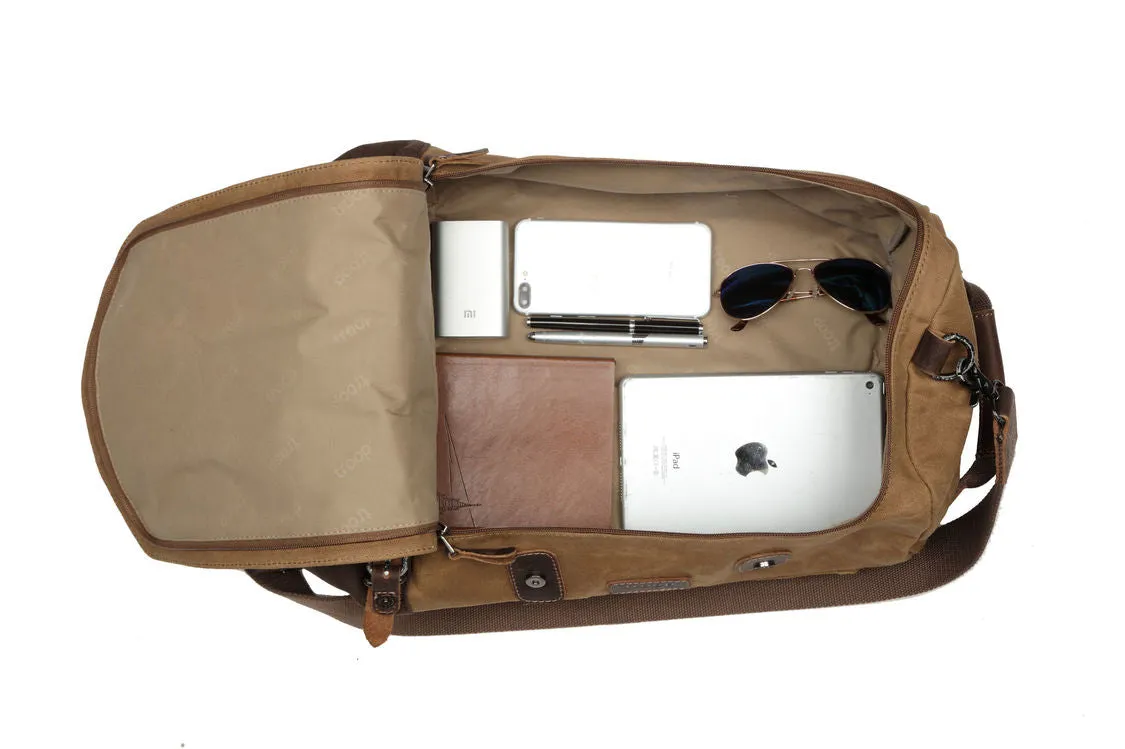Troop London Heritage Large Camel Canvas Duffle Bag