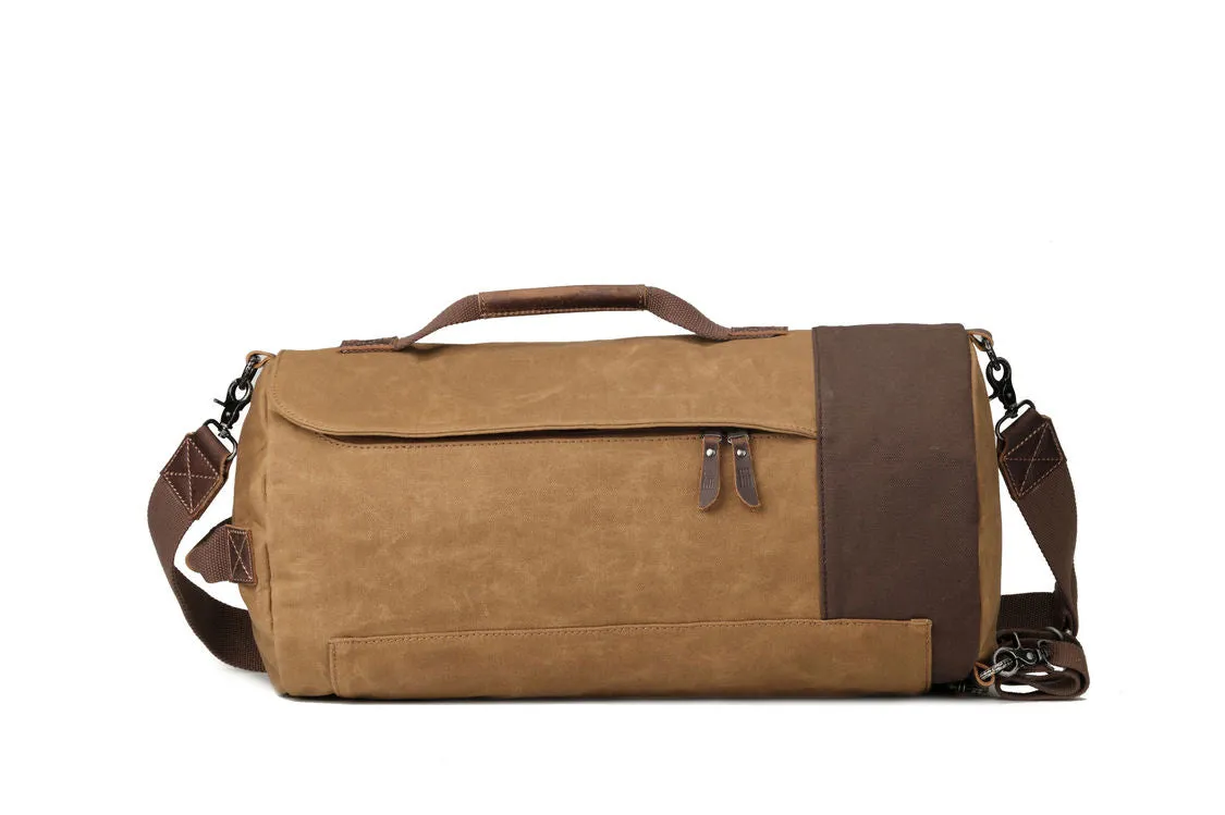 Troop London Heritage Large Camel Canvas Duffle Bag
