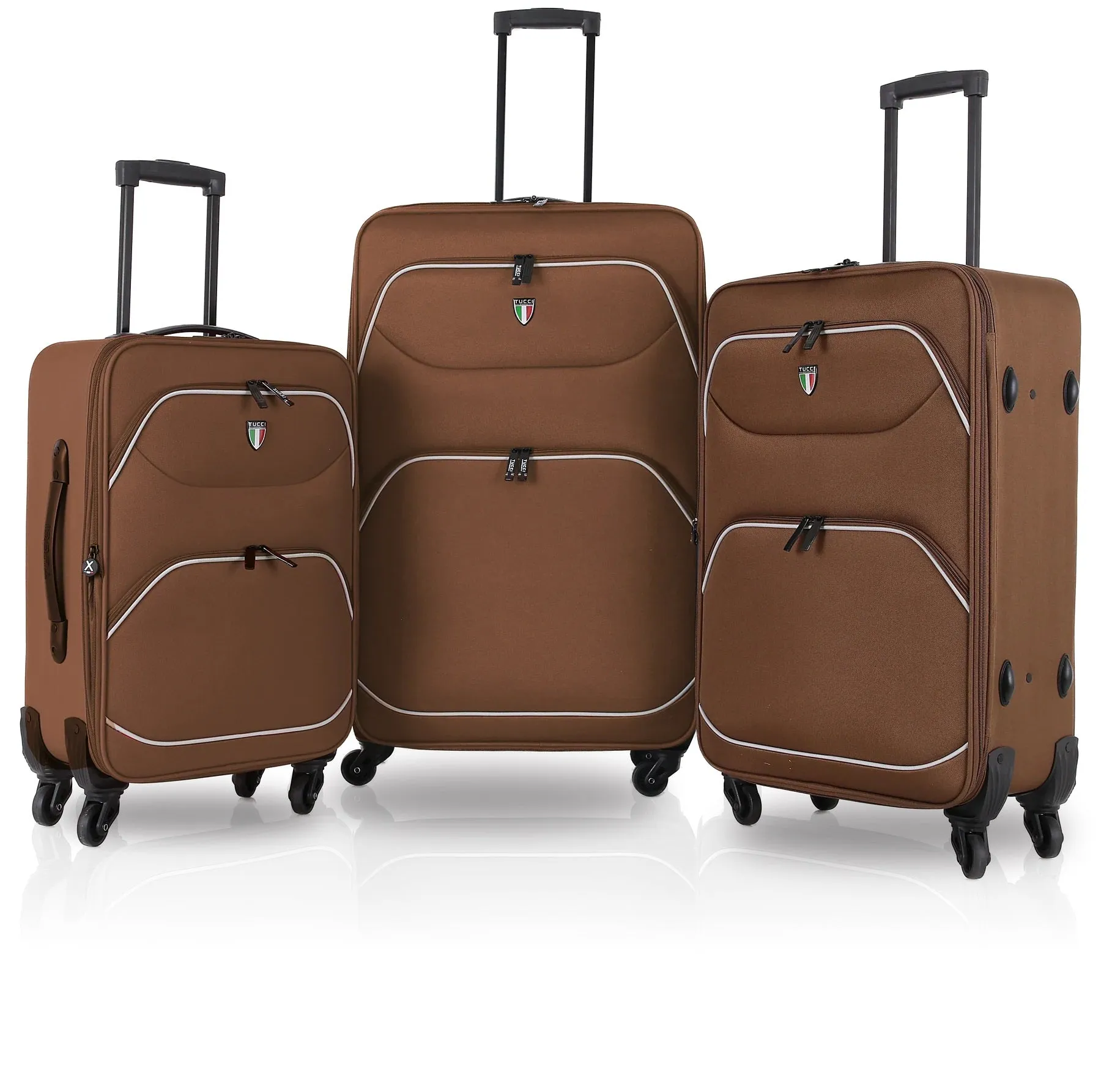 TUCCI Italy BEN FATTO 3 PC Luggage Suitcase Set  20", 24", 28"