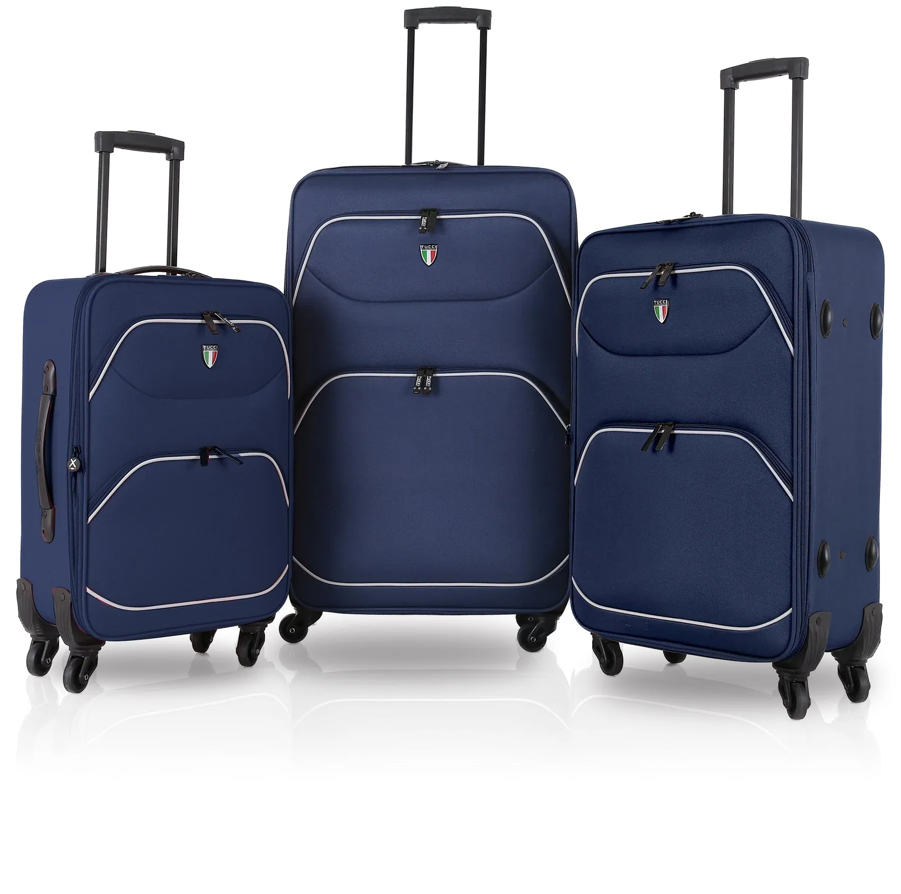 TUCCI Italy BEN FATTO 3 PC Luggage Suitcase Set  20", 24", 28"