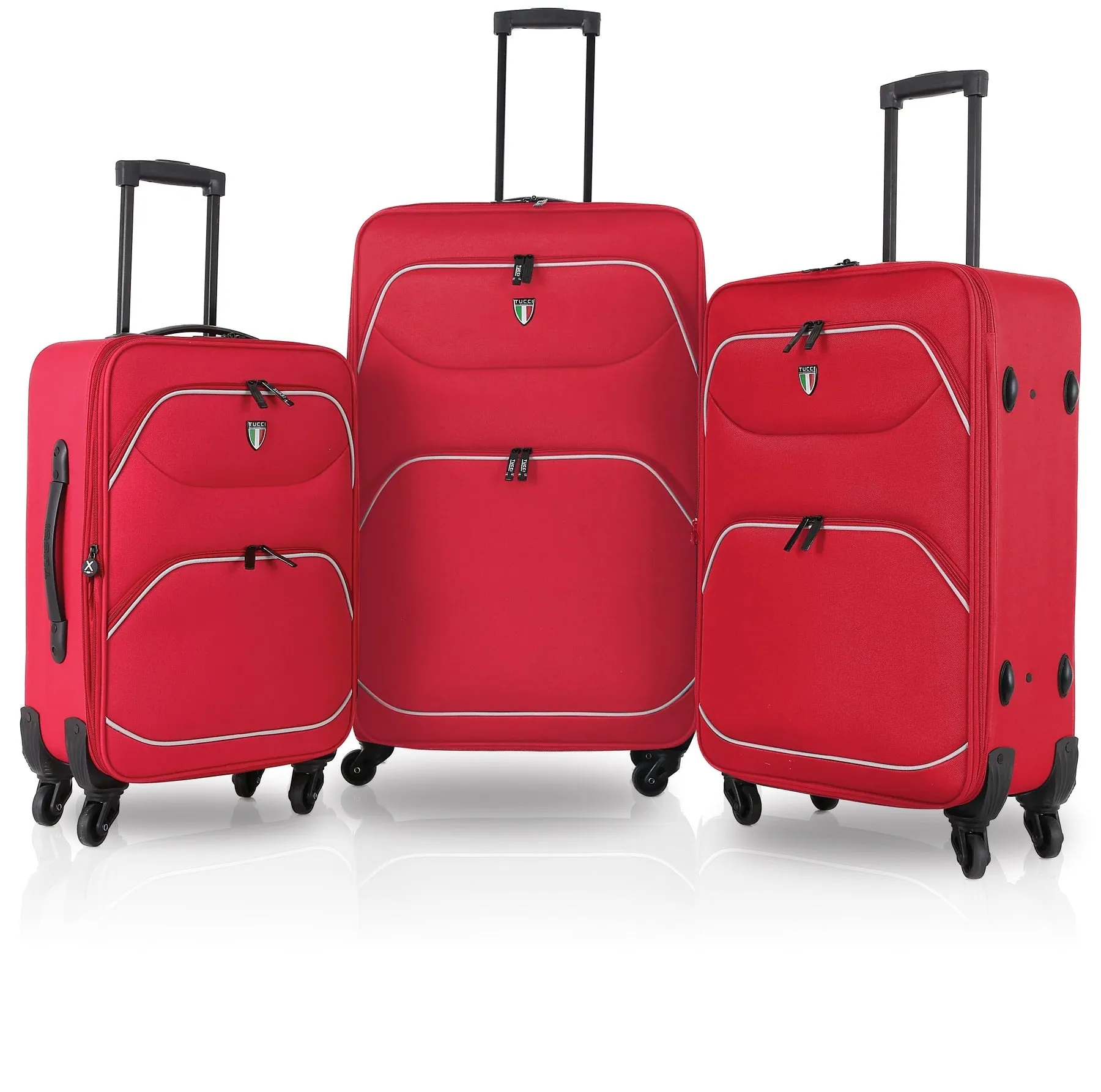 TUCCI Italy BEN FATTO 3 PC Luggage Suitcase Set  20", 24", 28"