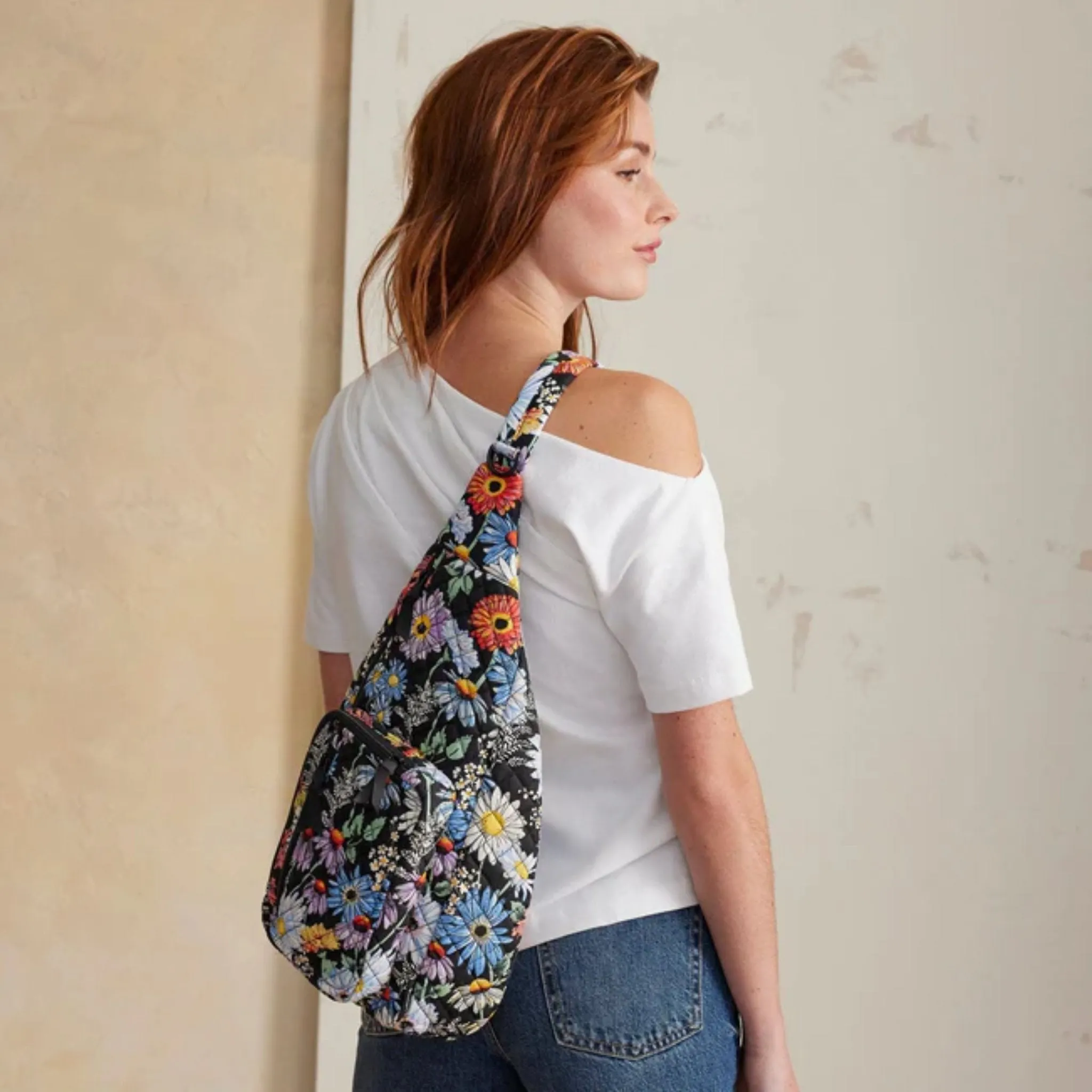 Vera Bradley Sling Backpack - Daisies