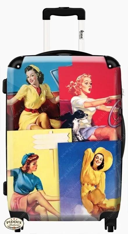 Vintage Pinups Travel Luggage -- Piddix Licensed Products
