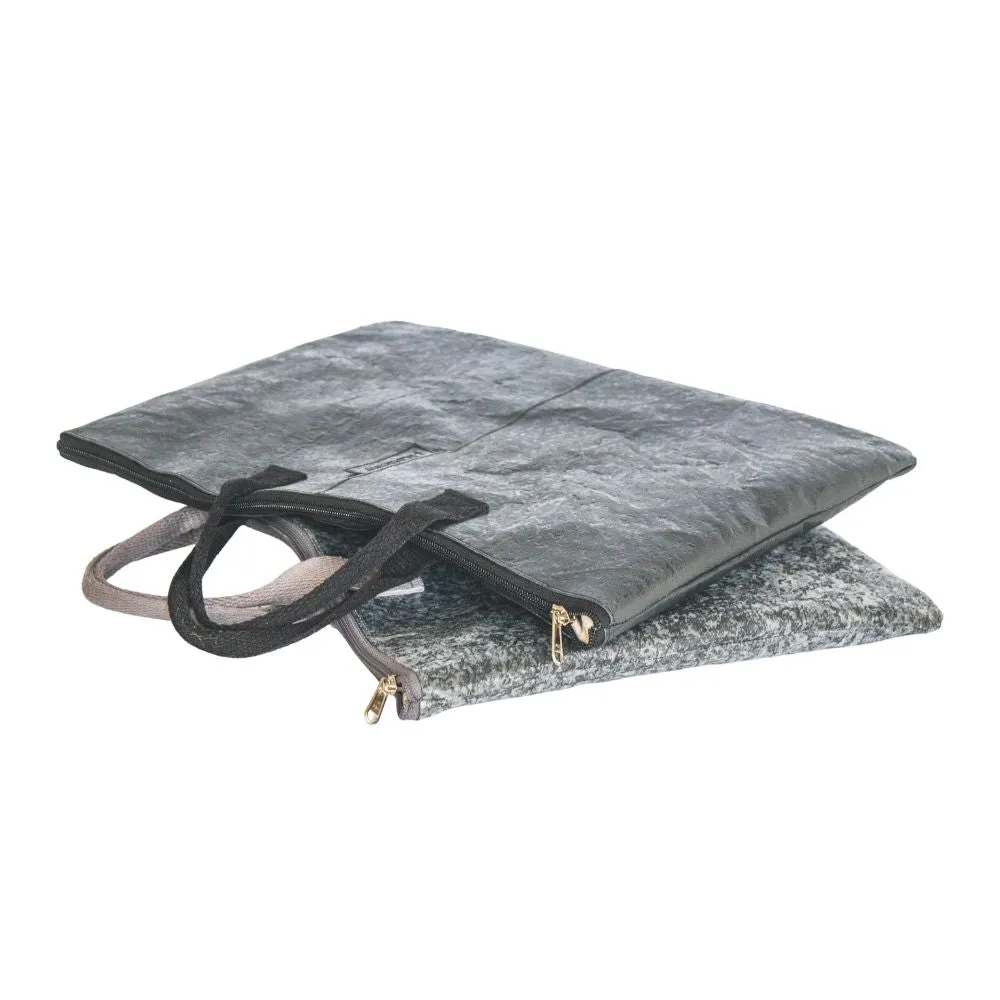 Water-resistant upcycled plastic laptop cover