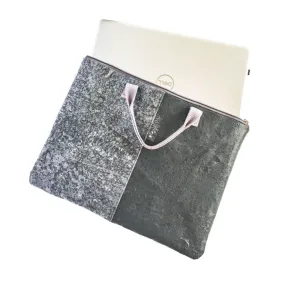 Water-resistant upcycled plastic laptop cover