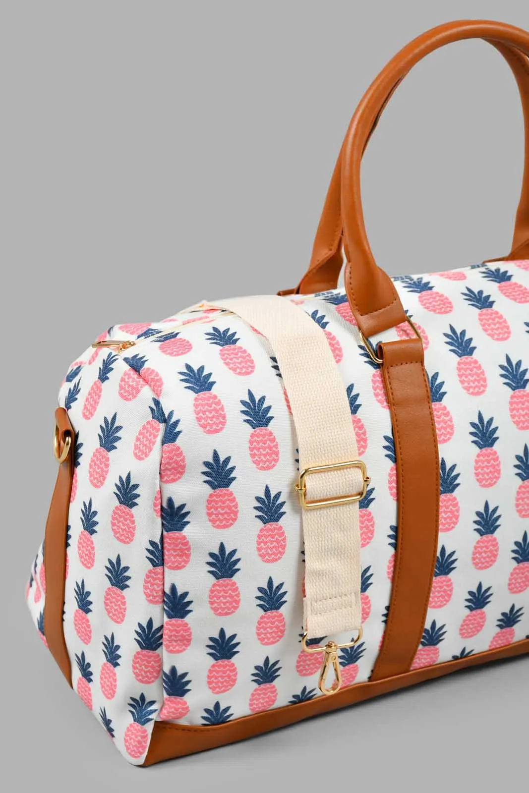 White Pineapple Duffle Bag