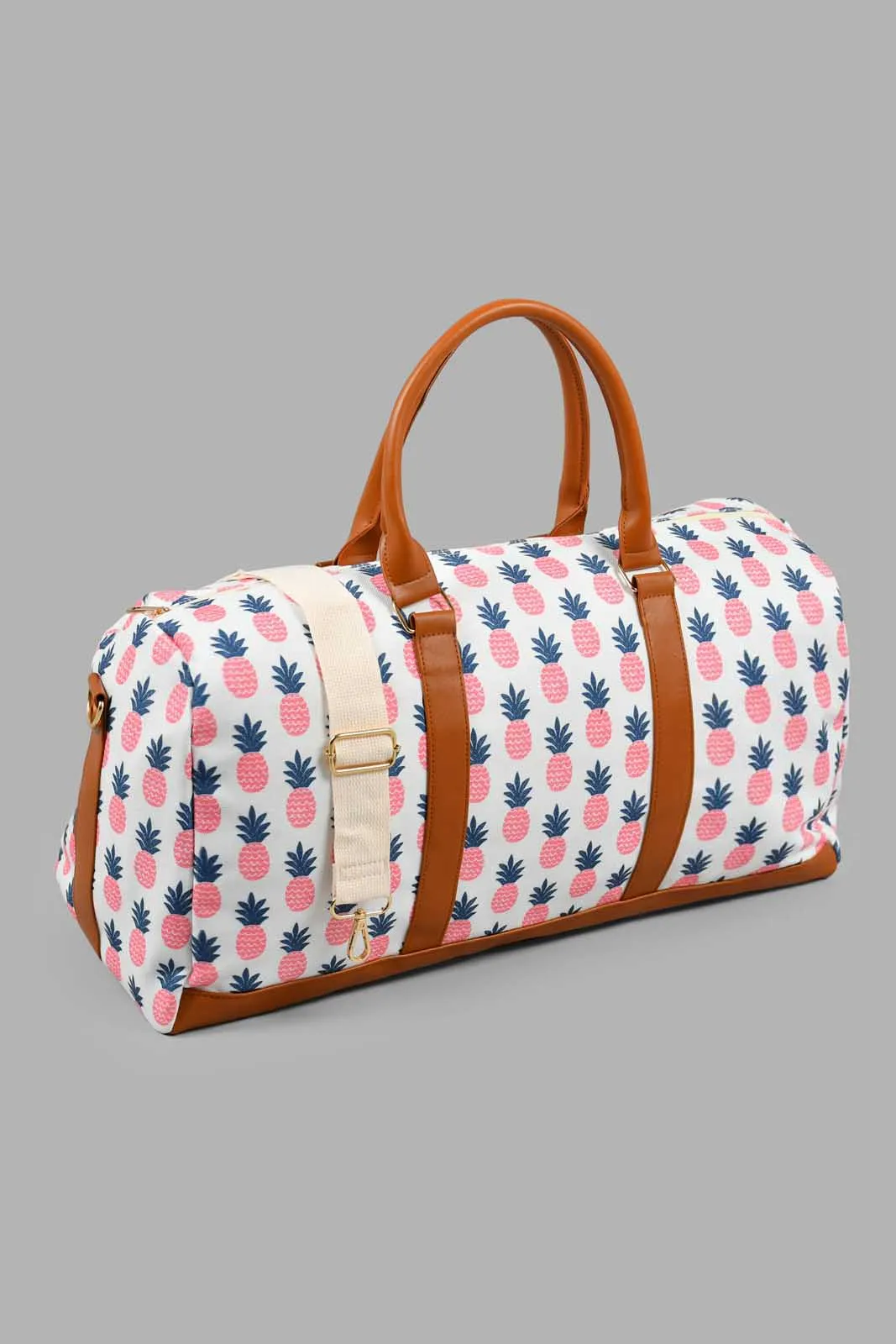 White Pineapple Duffle Bag