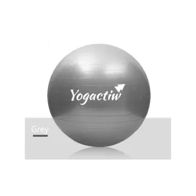 Yoga and Exercise Ball - For Home Gym and Yoga Studio | Gray